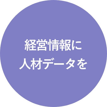 経営情報に人材データを